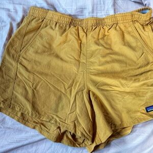 Patagonia Mustard Yellow Women’s 5” Baggy Shorts